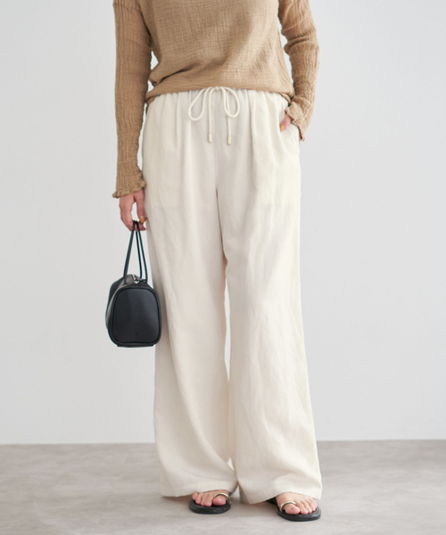 IENA（イエナ） パンツ リネン混イージーパンツ レディース : ZOZOTOWN