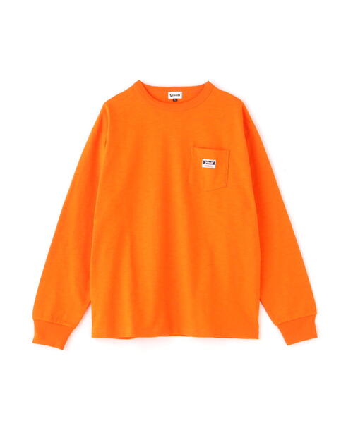 「schott」 長袖Tシャツ L ブラック メンズ