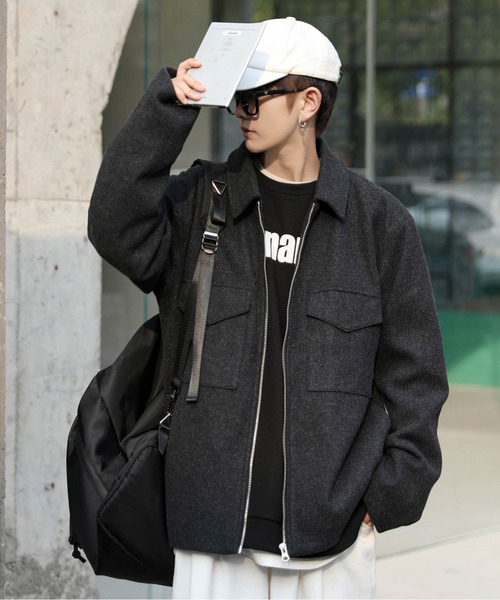 「neos」 ブルゾン LARGE チャコールグレー メンズ_画像7