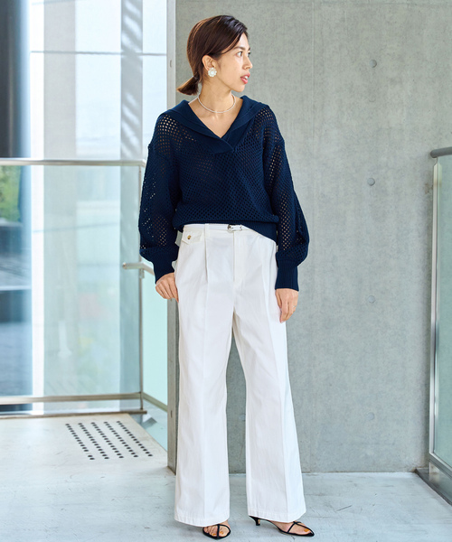 「IENA」 チノパンツ 36 ベージュ レディース
