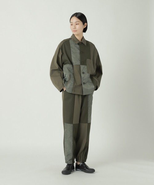 ZUCCa（ズッカ） ミリタリージャケット モッズコート (S)パッチワーク