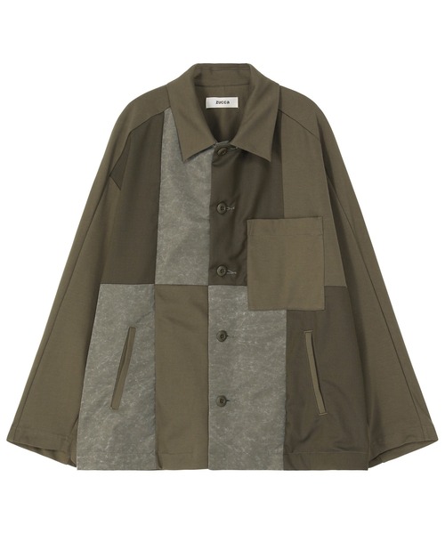 ZUCCa（ズッカ） ミリタリージャケット モッズコート (S)パッチワーク