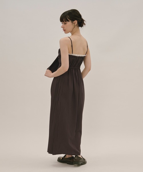 ワンピース moose's ribbon cami one-piece loin nuit ワンピース ribbon striped cami onepiece / リボン