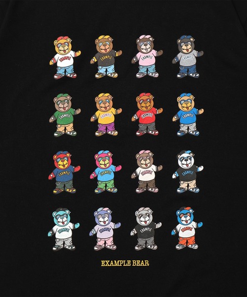 EXAMPLE（エグザンプル） tシャツ EXAMPLE ALLSTAR BEAR TEE メンズ