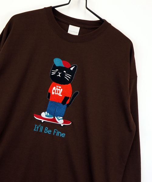 BURNER（バーナー） tシャツ 「GROOVY STORE」CAT 猫 刺繍 プリント