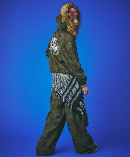 GALFY（ガルフィー） パーカー A'GEM/9 × .kom 森林パーカー メンズ