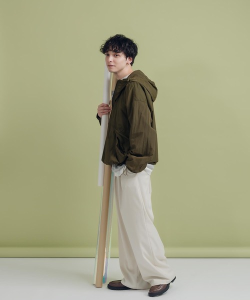 「MUHET」 ナイロンブルゾン X-LARGE オレンジ レディース_画像4