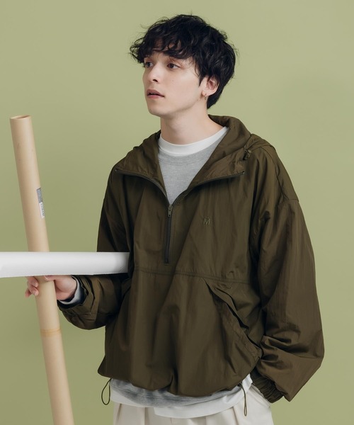 「MUHET」 ナイロンブルゾン X-LARGE オレンジ レディース_画像5