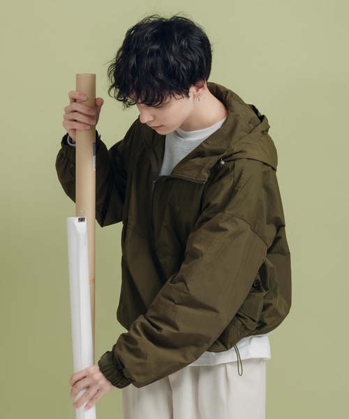 「MUHET」 ナイロンブルゾン X-LARGE オレンジ レディース_画像7