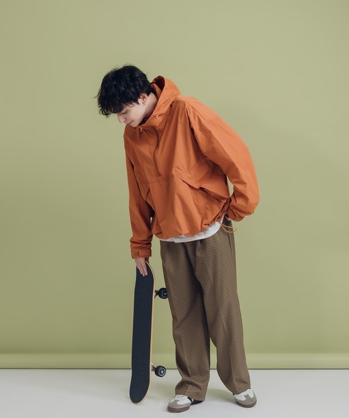 「MUHET」 ナイロンブルゾン X-LARGE オレンジ レディース_画像9