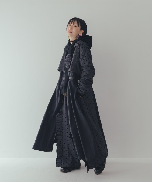 unica（ユニカ） ワンピース フロッキードットzipperジャケット