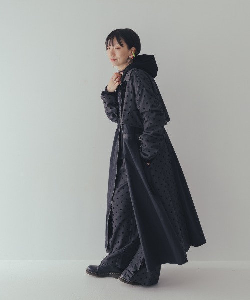 unica（ユニカ） ワンピース フロッキードットzipperジャケット