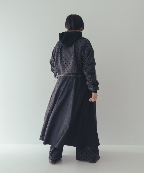 unica（ユニカ） ワンピース フロッキードットzipperジャケット