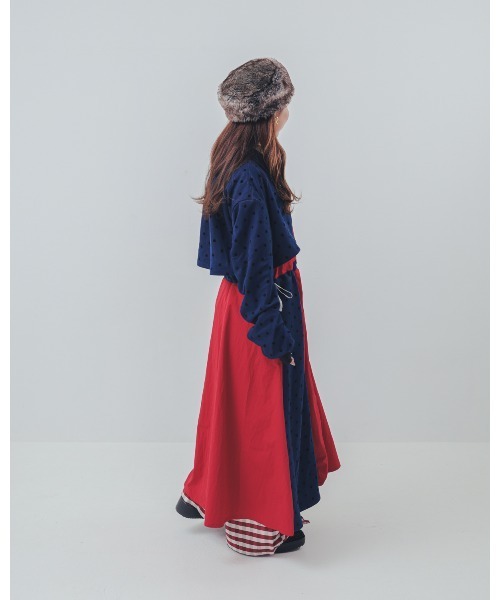 ワンピース フロッキードットzipperジャケットワンピース | unica | 21