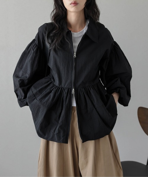 BEARDSLEY 26400円　ペプラムジップブルゾン ビアズリー 26400円 ペプラムジップブルゾン BEARDSLEY 26400円