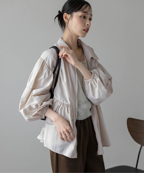 ブルゾン アウター Wジップペプラムブルゾン レディース : ZOZOTOWN