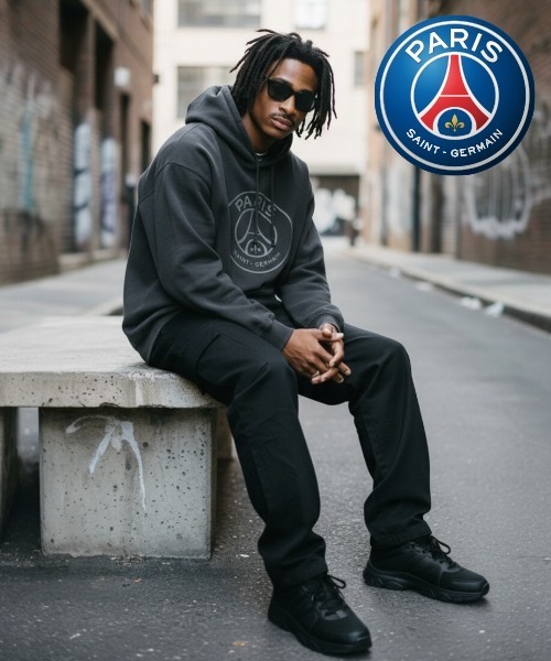 PARIS SAINT-GERMAIN フード付きパーカー パーカー Paris Saint-Germain ピグメントパーカー レディース メンズ