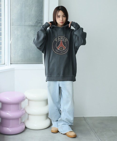 パーカー Paris Saint-Germain ピグメントパーカー レディース メンズ