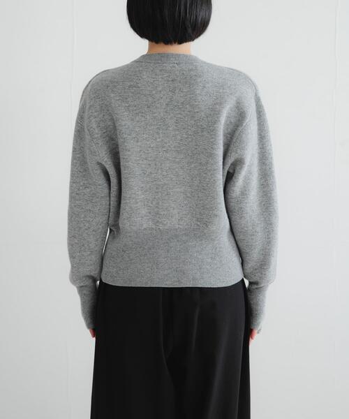 【BLACK】ウールカシミヤショルダーパッドカーディガン URBAN RESEARCH（アーバンリサーチ） カーディガン ウールカシミヤ