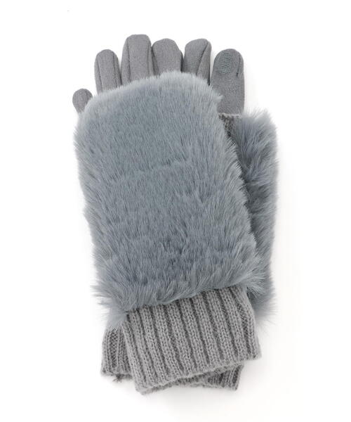 「NATURAL BEAUTY BASIC」 手袋 FREE グレー レディース_画像2