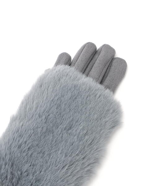 「NATURAL BEAUTY BASIC」 手袋 FREE グレー レディース_画像4