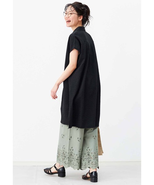 「Live in comfort」 ノースリーブシャツ MEDIUM ホワイト レディース_画像4