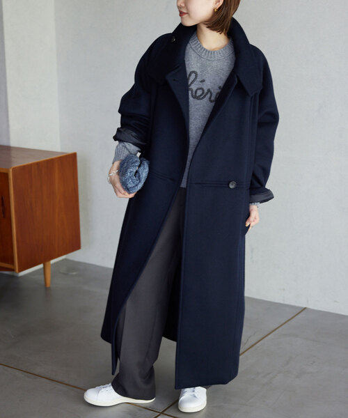 SLOBE IENA（スローブイエナ） チェスターコート 38 ネイビー