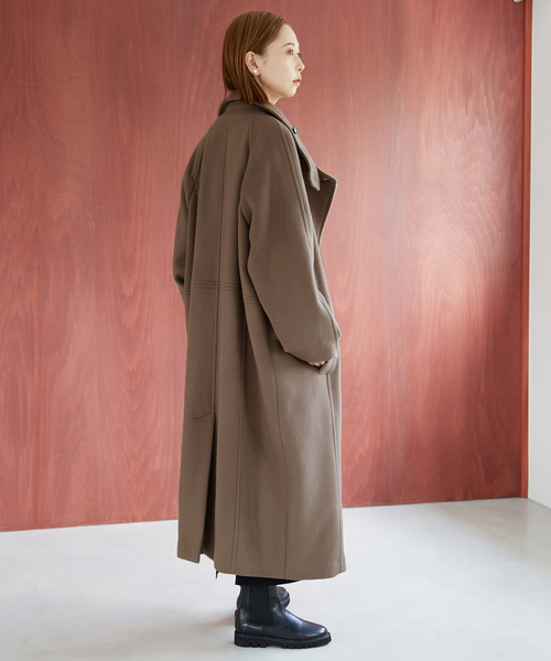 【今期】SLOBE IENA ロングチェスターコート 36 ブラウン 今期】SLOBE IENA ロングチェスターコート 36 ブラウン
