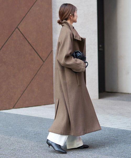 【今期】SLOBE IENA ロングチェスターコート 36 ブラウン 今期】SLOBE IENA ロングチェスターコート 36 ブラウン