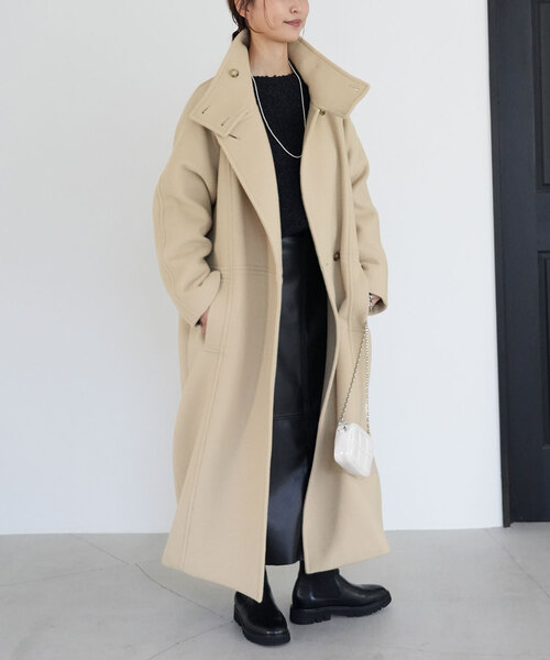 SLOBE IENA（スローブイエナ） チェスターコート 38 ネイビー