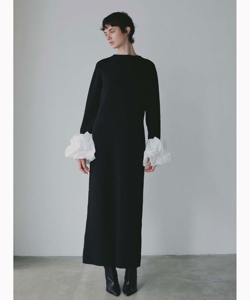 HER. ワンピース ボリュームスリーブニットワンピース : ZOZOTOWN