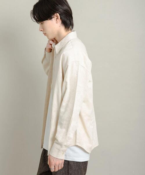 SENSE OF PLACE by URBAN RESEARCH シャツ ボタニカルジャガードロング