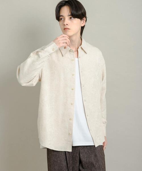 outil ジャガード　ボタニカル　シャツ SENSE OF PLACE by URBAN RESEARCH シャツ ボタニカルジャガードロング