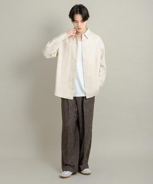 SENSE OF PLACE by URBAN RESEARCH シャツ ボタニカルジャガードロング