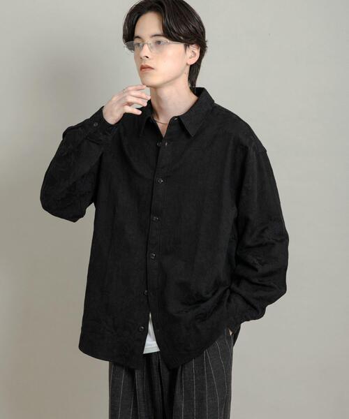 SENSE OF PLACE by URBAN RESEARCH シャツ ボタニカルジャガードロング