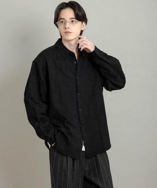 SENSE OF PLACE by URBAN RESEARCH シャツ ボタニカルジャガードロング