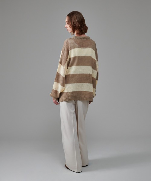 「ONCILY」 長袖ニット SMALL ネイビー メンズ_画像8