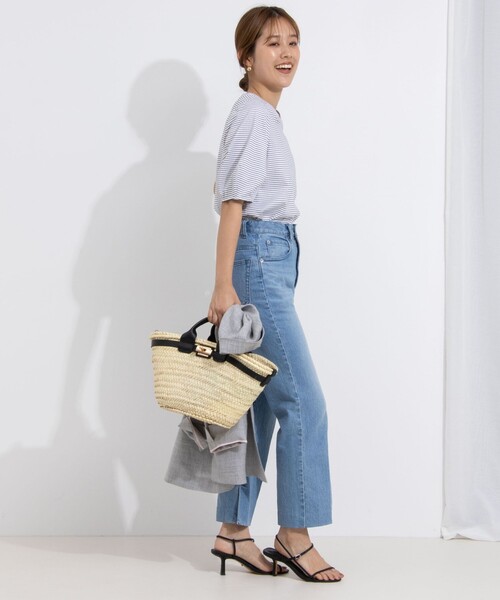 「NOLLEY'S」 半袖カットソー 36 オフホワイト レディース_画像3