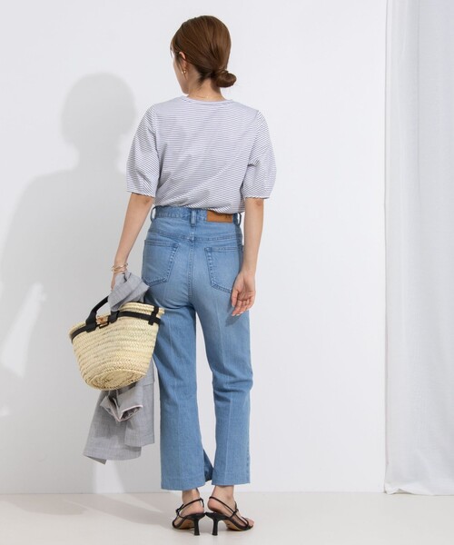 「NOLLEY'S」 半袖カットソー 36 オフホワイト レディース_画像4