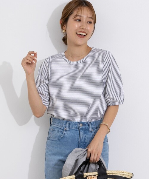 「NOLLEY'S」 半袖カットソー 36 オフホワイト レディース_画像6