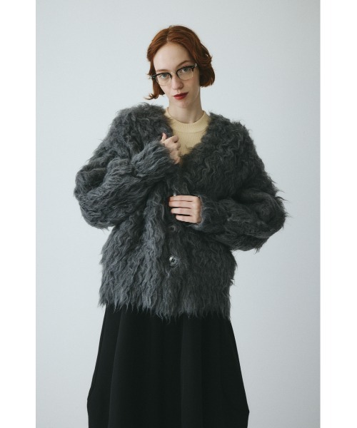 HeRIN.CYE カーディガン Fuzzy knit cardigan ファジーニット