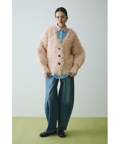 HeRIN.CYE カーディガン Fuzzy knit cardigan ファジーニット