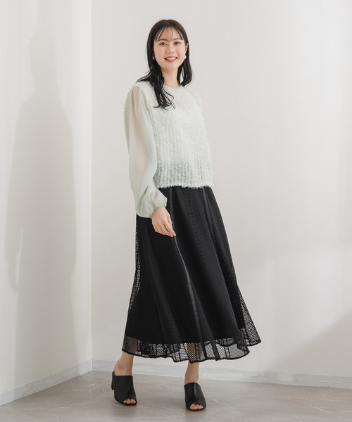 「KATHARINE ROSS」 「Bou Jeloud」ロングスカート MEDIUM アイボリー レディース_画像4