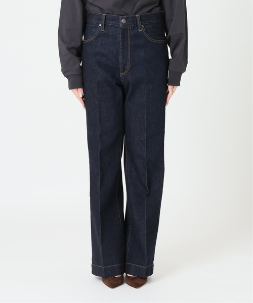 「Plage」 デニムパンツ 34 ネイビー レディース_画像3