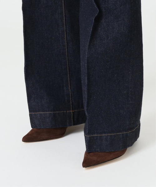 「Plage」 デニムパンツ 34 ネイビー レディース_画像5