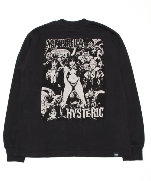 HYSTERIC ブラック 長袖Tシャツ HYSTERIC GLAMOUR（ヒステリックグラマー） 長袖Tシャツ SMALL