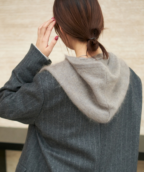 plage R’IAM ストールプルオーバー グレー R'IAM ストールプルオーバー（ニット／セーター）｜Plage（プラージュ