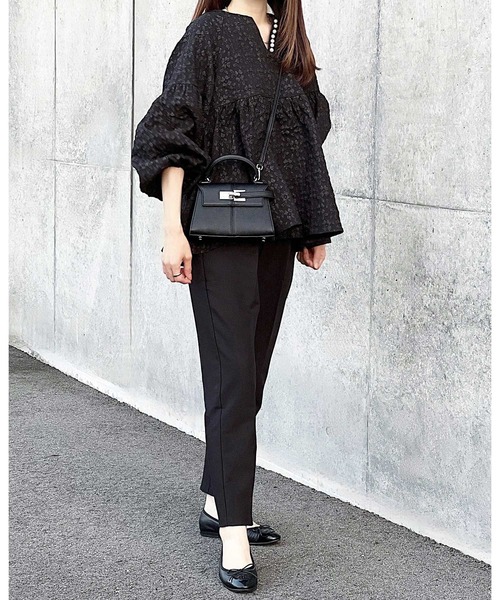 「reca」 長袖カットソー FREE ブラック レディース_画像8