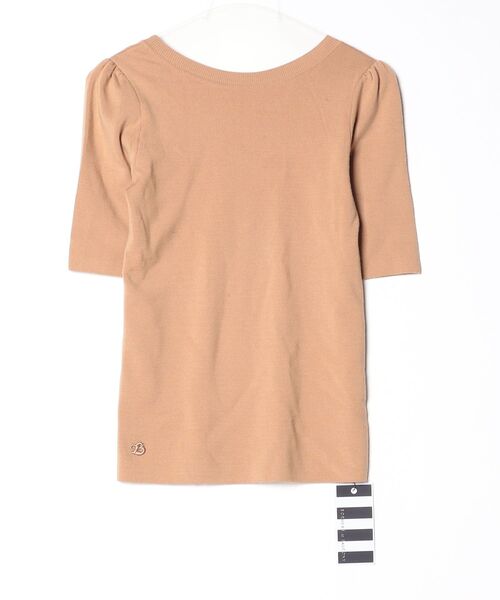 「BORDERS at BALCONY」 半袖ニット 38 ブラウン レディース_画像2