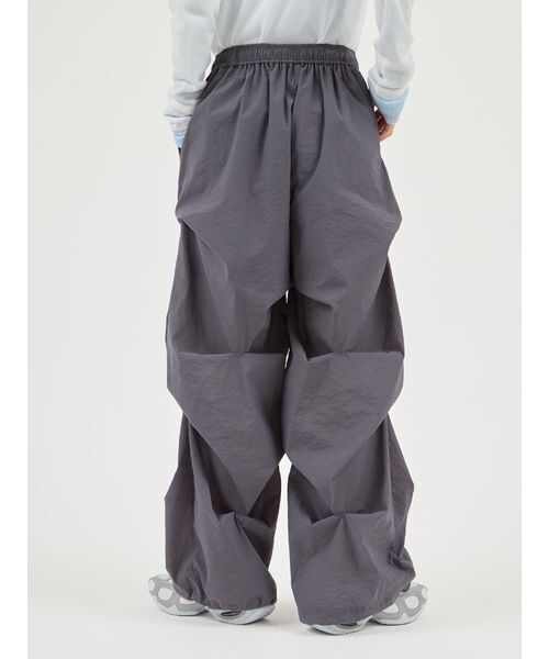 emmi パンツ ランダムタックナイロンワークパンツ レディース
